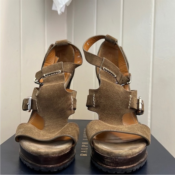 Ralph Lauren Collection Diandra Suede Heels - Picture 7 of 15